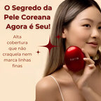 Base Coreana Cushion Clareadora TIRTIR - Pele Impecável em Segundos + BRINDE Spray Fixação