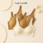 Sutiã Loja Lunelli Sustentação Premium Comfort UP – [Pague 2 Leve 3] 🎁🎁🎁
