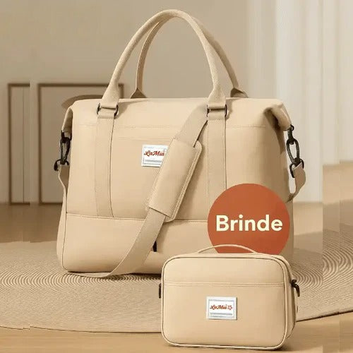 Bolsa-Mala com Bolsos Multifuncionais - Elegância Urbana + BRINDE