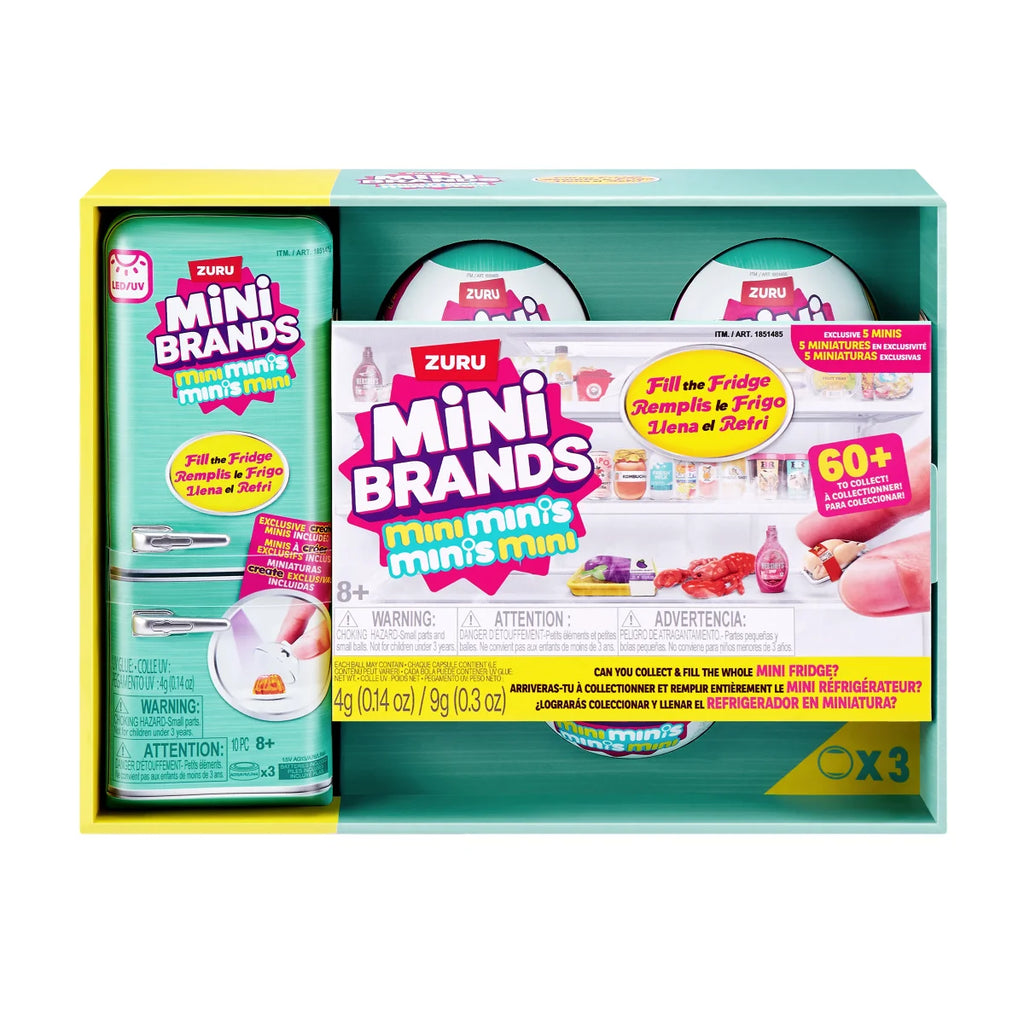 MiniBRAND Brasil – Mini Geladeira Surpresa + 5 Bolas Surpresa